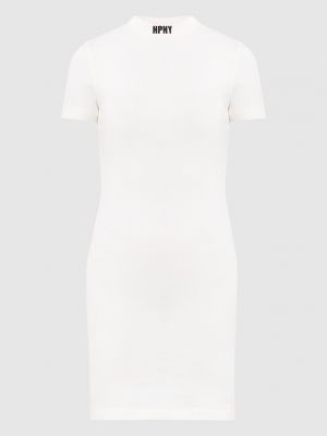 Платье мини с вышивкой Heron Preston белое