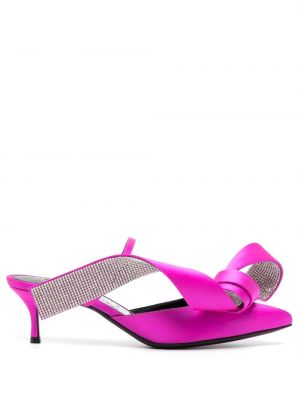 Kožené sandály Sergio Rossi růžové
