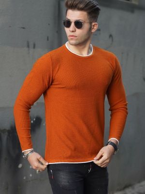 Sweter Madmext brązowy