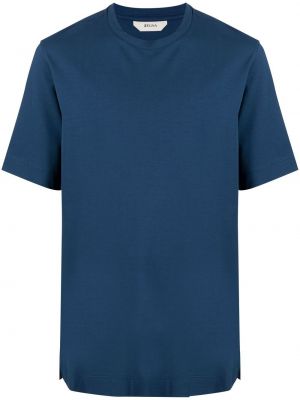 Camiseta de cuello redondo Z Zegna azul