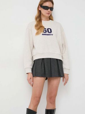 Сірий бавовняний светр з аплікацією Miss Sixty