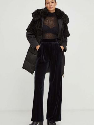 Oversized téli kabát Elisabetta Franchi fekete