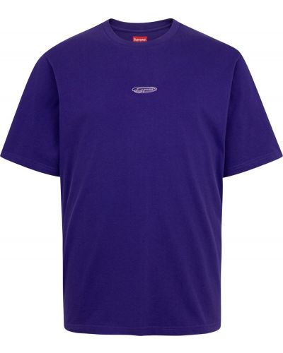 Camiseta manga corta Supreme violeta