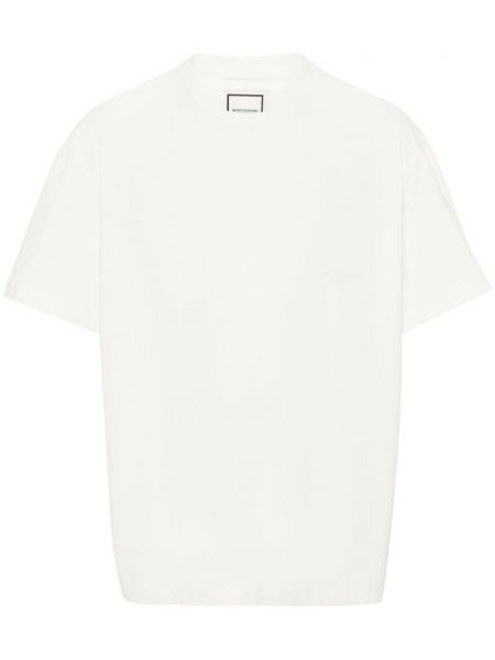 Kokvilnas t-krekls Wooyoungmi balts