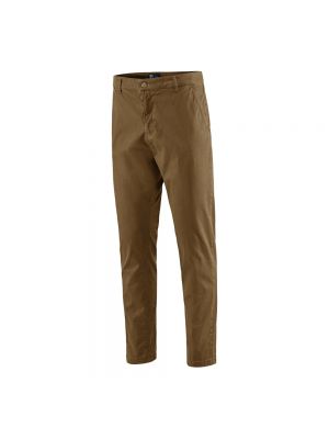 Pantalones chinos slim fit de algodón Bomboogie marrón
