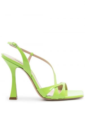 Sandale din piele Casadei verde
