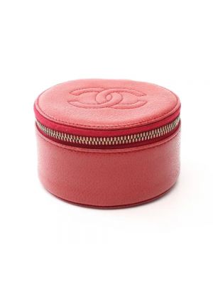 Kosmetyczka skórzana Chanel Vintage czerwona
