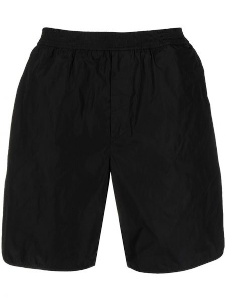 Pantalones cortos deportivos con bordado de flores Valentino negro
