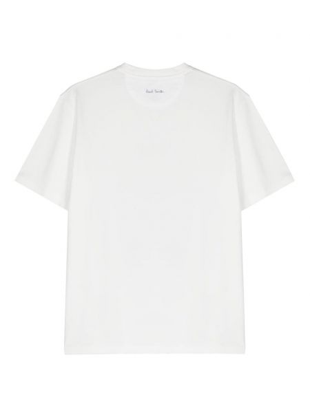 Kokvilnas t-krekls ar apdruku Paul Smith balts