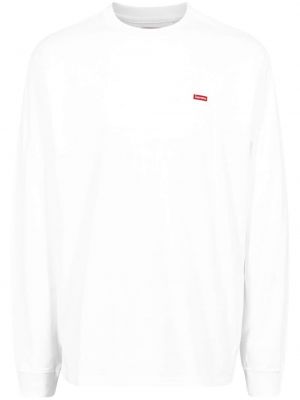 Långärmad t-shirt Supreme vit