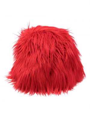 Cappello di pelliccia Msgm rosso