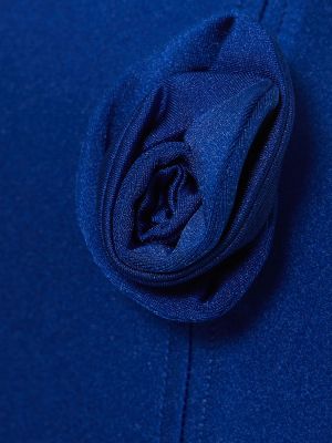 Falda midi de flores de tela jersey Coperni azul