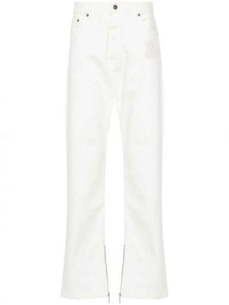 Džínsy s rovným strihom Off-white biela