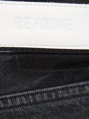Bavlnené džínsy s rovným strihom Re/done čierna