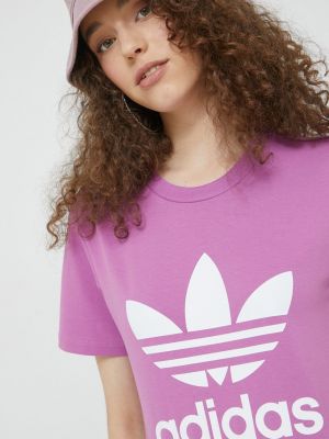 Тениска Adidas Originals виолетово