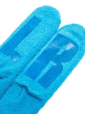 Socken mit stickerei Team Wang Design blau