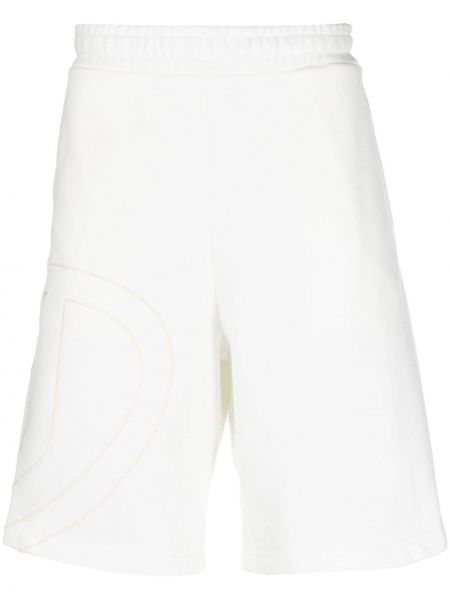 Shorts mit stickerei aus baumwoll Diesel weiß
