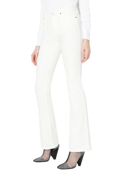 ARMANI Exchange Суперэластичные расклешенные джинсы белый