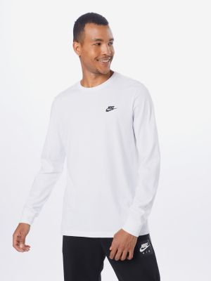 Tricou cu mânecă lungă Nike Sportswear alb