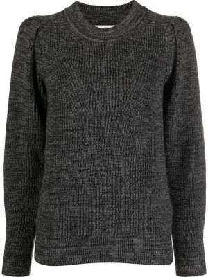 Пуловер с кръгло деколте Marant Etoile сиво