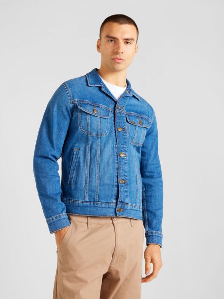 Priliehavá džínsová bunda Lee modrá
