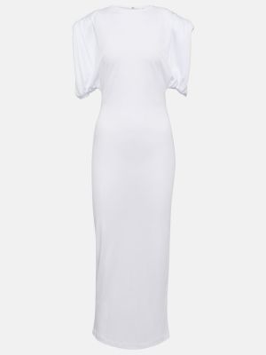 Μίντι φόρεμα από ζέρσεϋ Wardrobe.nyc λευκό