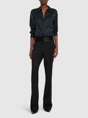 Svilena srajca Helmut Lang črna