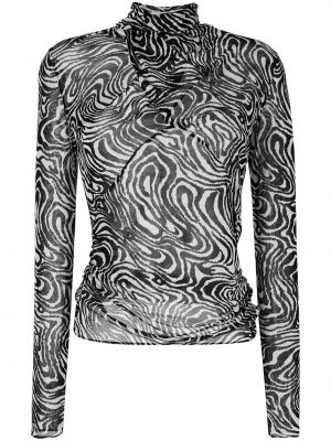 Abstrakter bluse mit print Tom Ford