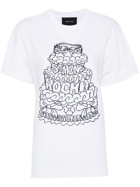 Bavlněné tričko s potiskem Simone Rocha