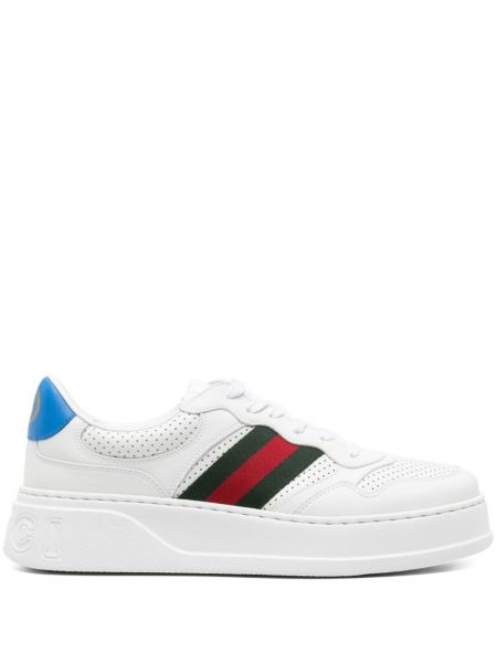 Læder sneakers Gucci hvid