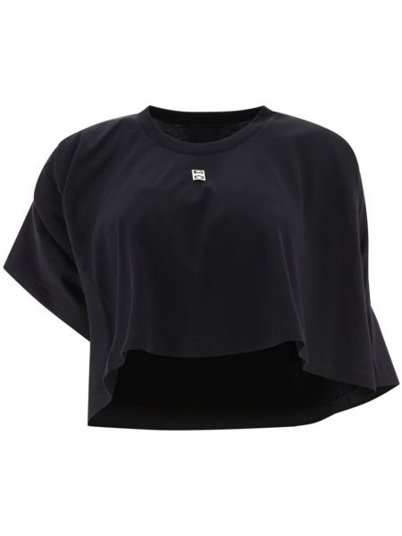 Ασύμμετρη μπλούζα Givenchy μαύρο