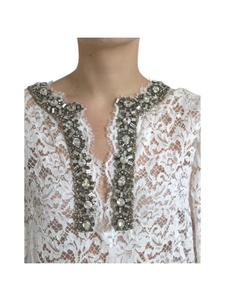 Vestido largo Dolce & Gabbana blanco