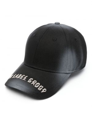 Kapa s šiltom z vezenjem 44 Label Group črna