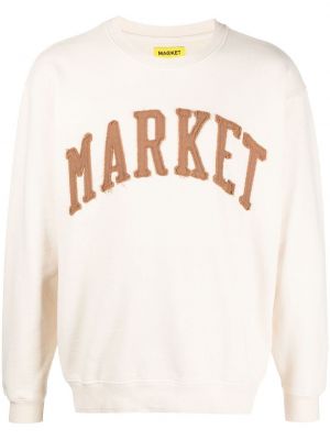 Siuvinėtas džemperis Market balta