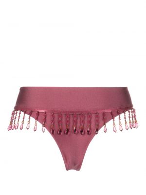 Bikini avec perles à imprimé Frankies Bikinis rose