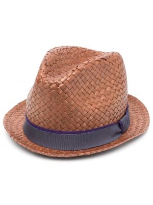 Плетена шапка Paul Smith кафяво