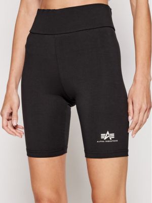 Sportske kratke hlače slim fit Alpha Industries crna