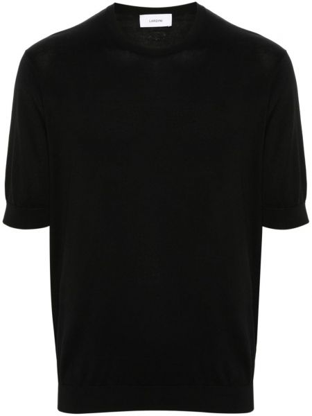 Πλεκτή μπλούζα Lardini μαύρο