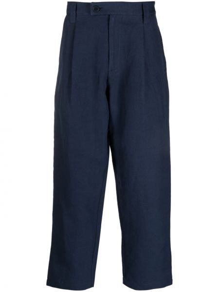 Pantaloni di lino A.p.c. blu