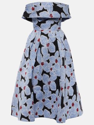 Midi haljina s vezom s cvjetnim printom Rebecca Vallance