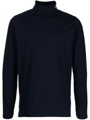 Bombažni pulover Fila modra