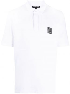 Polo majica Costume National Contemporary bijela