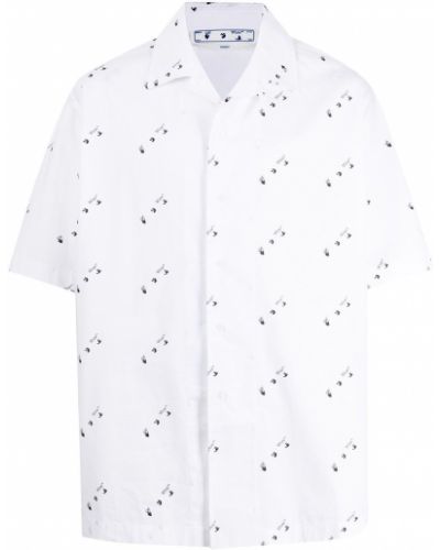 Camisa con estampado Off-white blanco