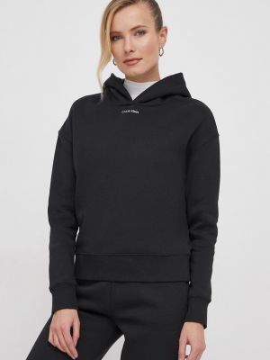 Mikina s kapucí Calvin Klein černá