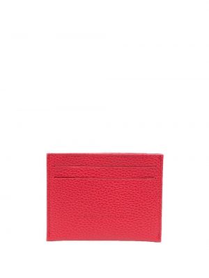 Iš natūralios odos piniginė Longchamp raudona