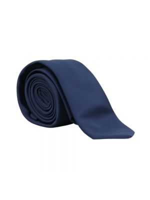 Niebieski satynowy krawat Patrizia Pepe