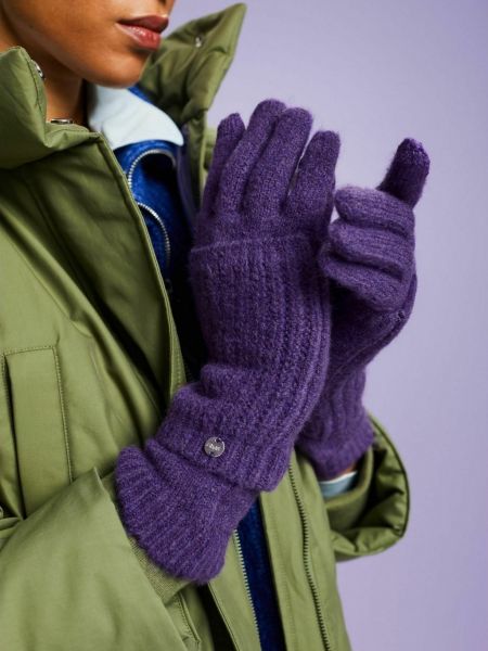 Перчатки Esprit фиолетовые