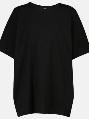 Βαμβακερή μπλούζα Toteme μαύρο