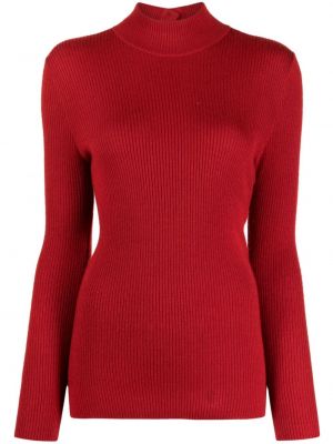 Kašmírový sveter Chanel Pre-owned červená