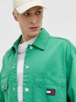 Дънково яке с изолация Tommy Jeans зелено
